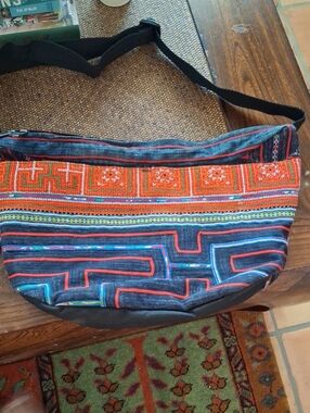 Ethnotek Embroidered Crossbody Bag in Multicolor